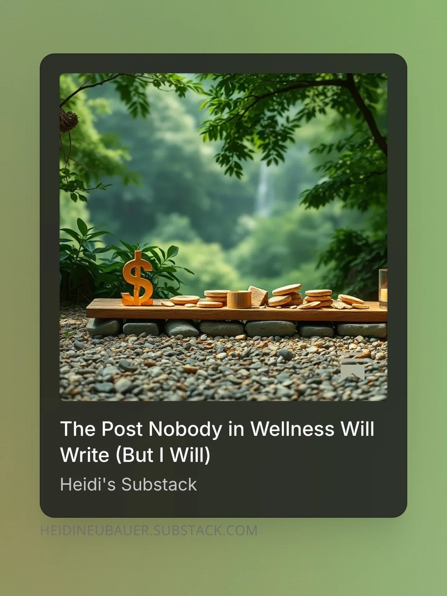 I would love to give my work away for free.

I mean that. There is a part of me that wishes I could open the door to every woman and man who is exhausted and stuck and disconnected from their body and say, with open arms, come in, no charge, let&rsqu