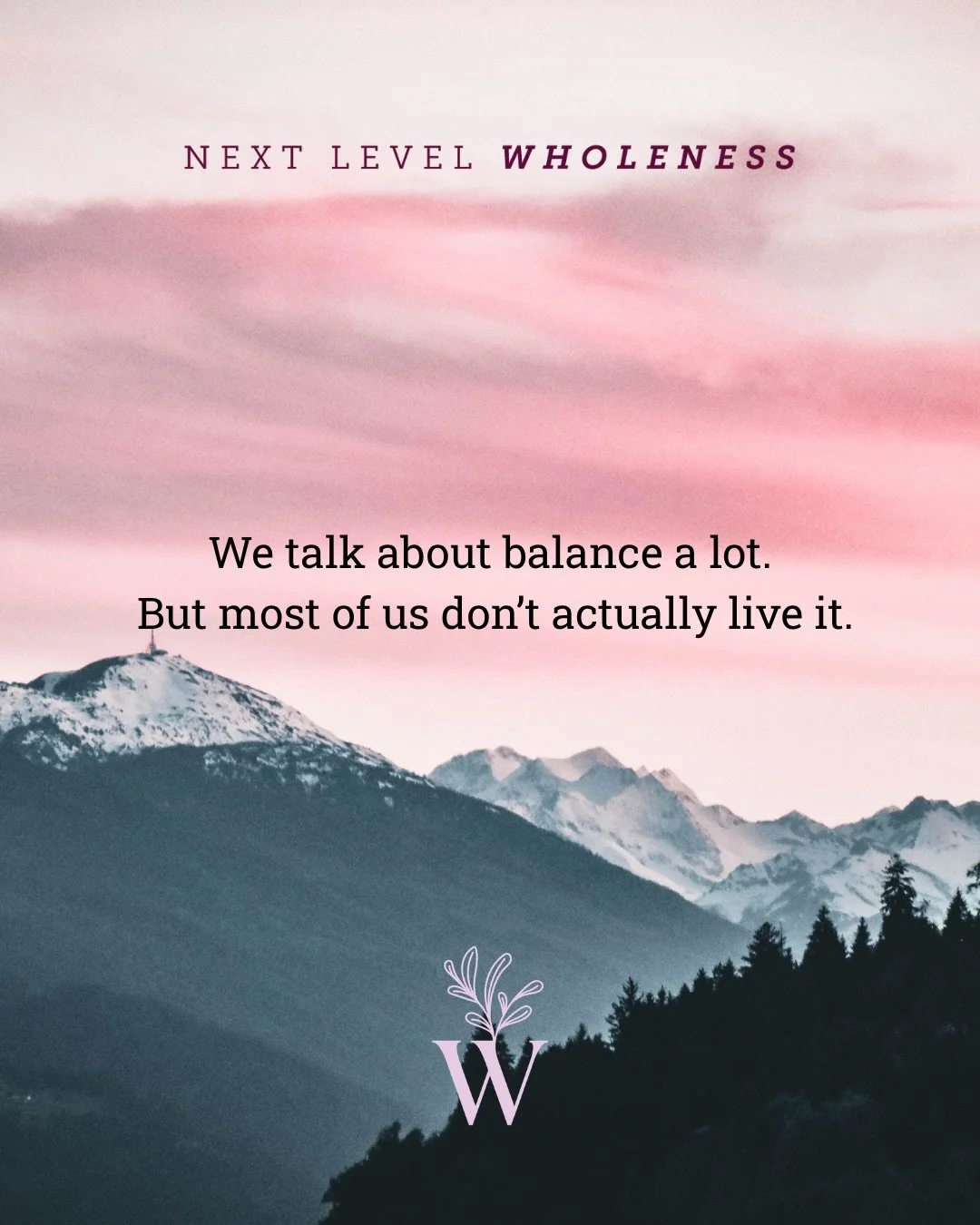 Balance isn&rsquo;t about doing less &mdash; it&rsquo;s about creating safety in the body.

When the nervous system learns it&rsquo;s okay to pause, healing, clarity, and longevity naturally follow.