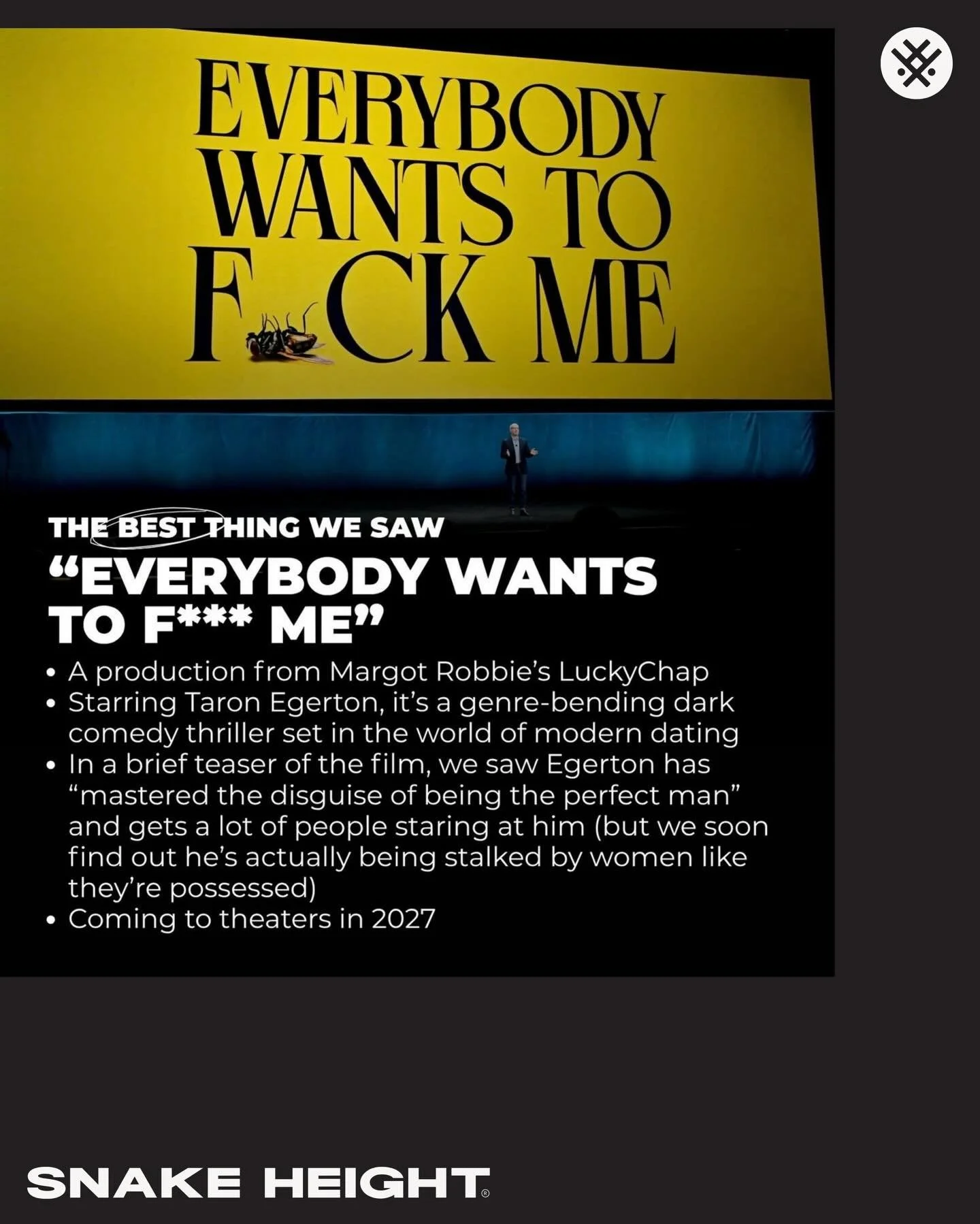 🐍&hellip;Brendan, stepping into the chaos.

From the world of modern dating to something far darker &mdash; Everybody Wants to F** Me* is not what you think it is.

Proud to see our client bringing this sharp, genre-bending story to life alongside T