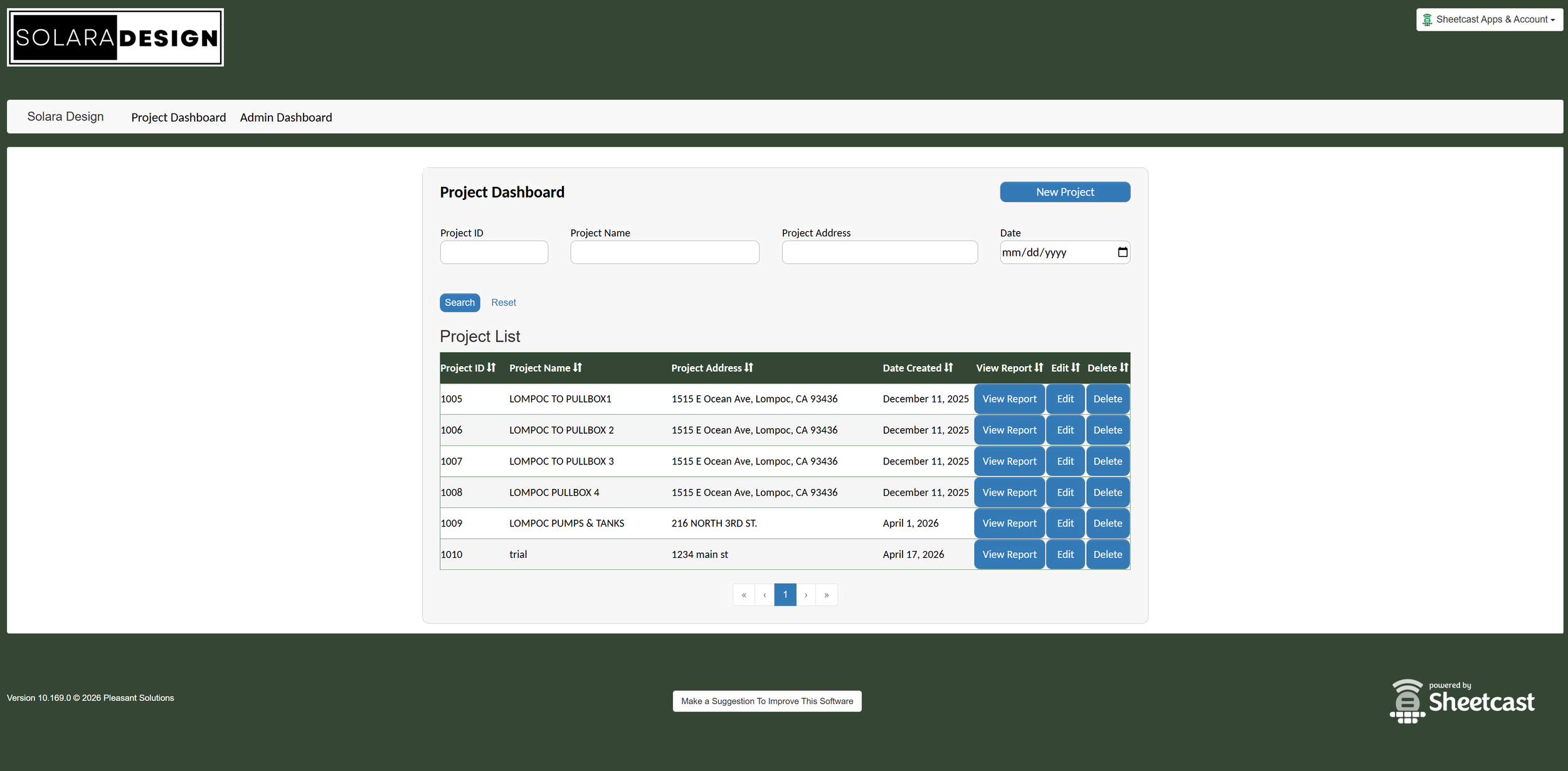 DC & AC Conduit & Wire Schedule Tool