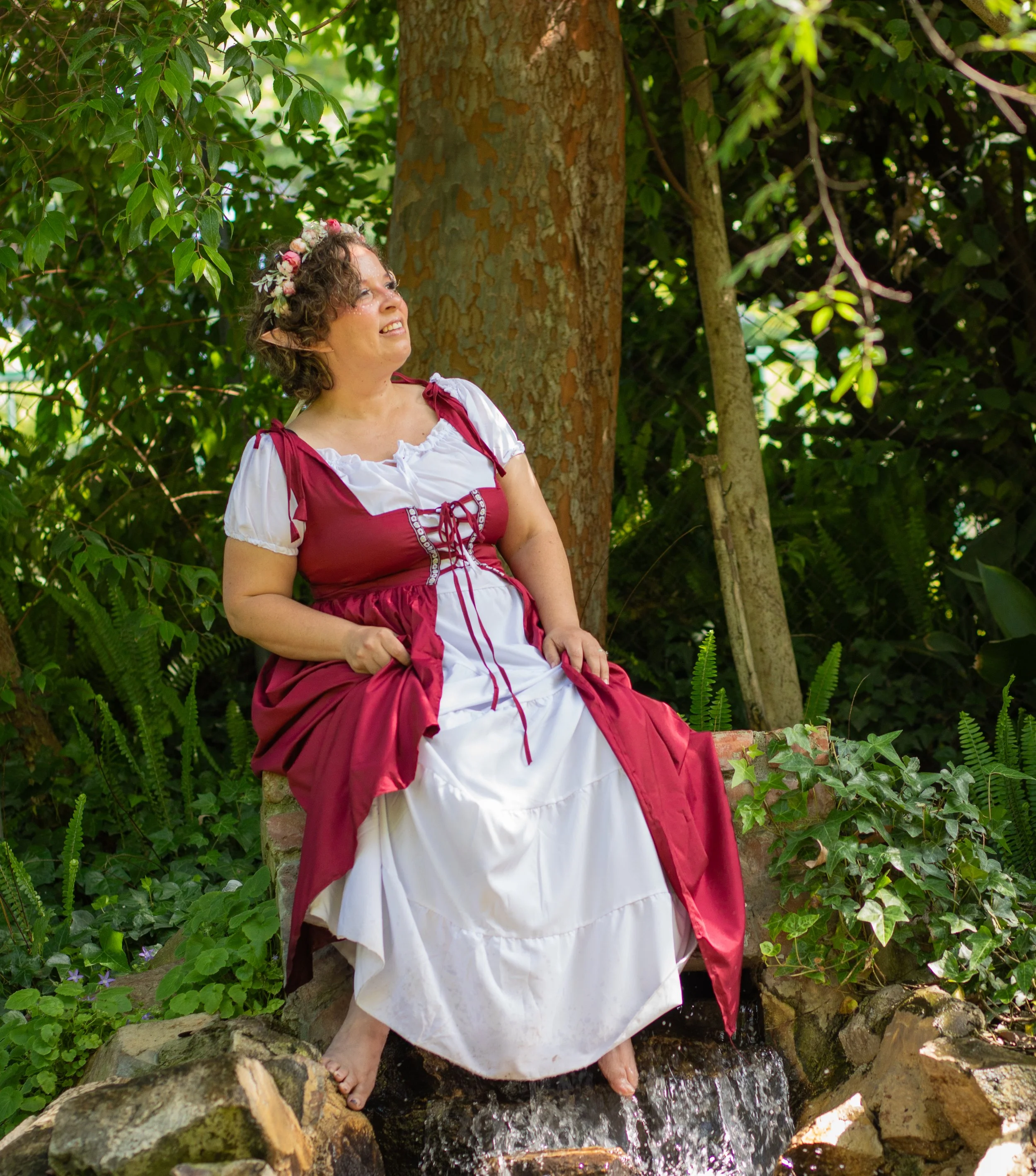 Photographer takes fantasy photos of mom in the inland empire area in southern california.