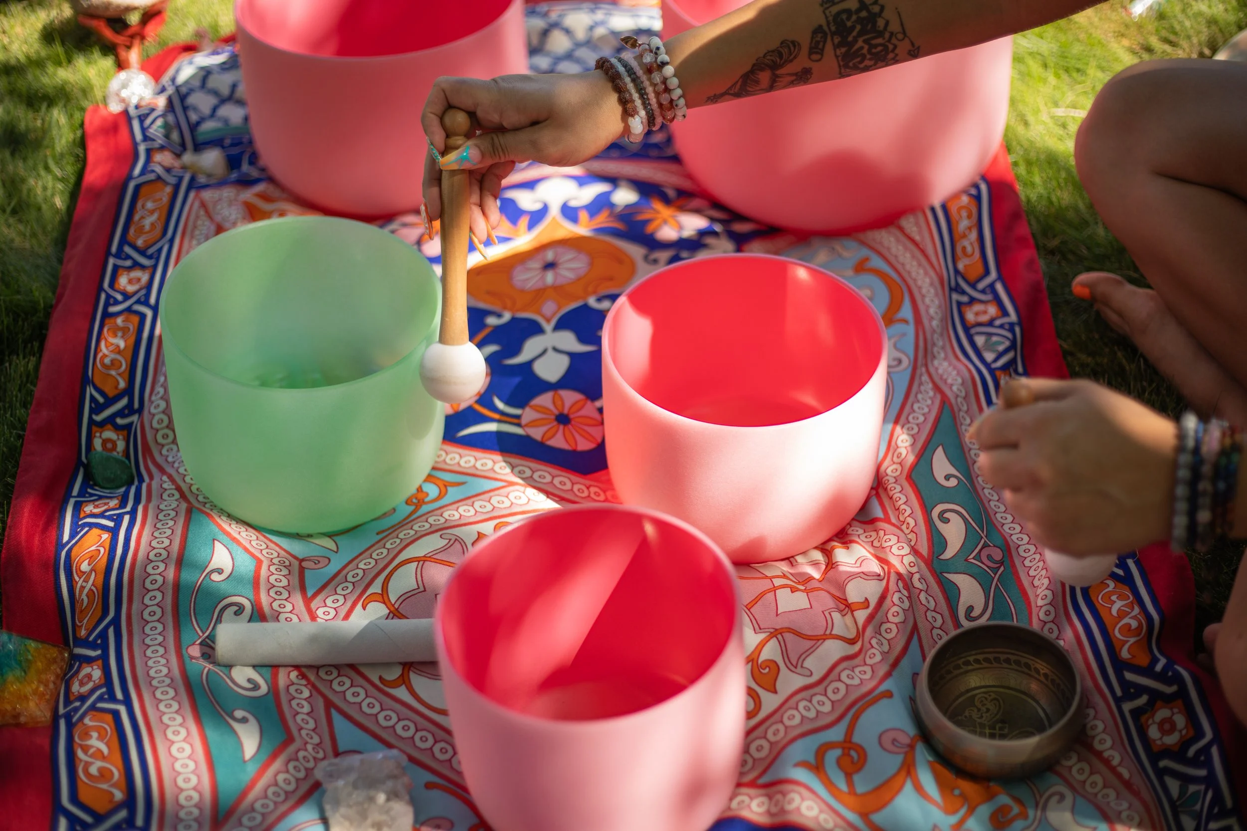 branding business photos in southern california, inland empire of sound healing bowls.