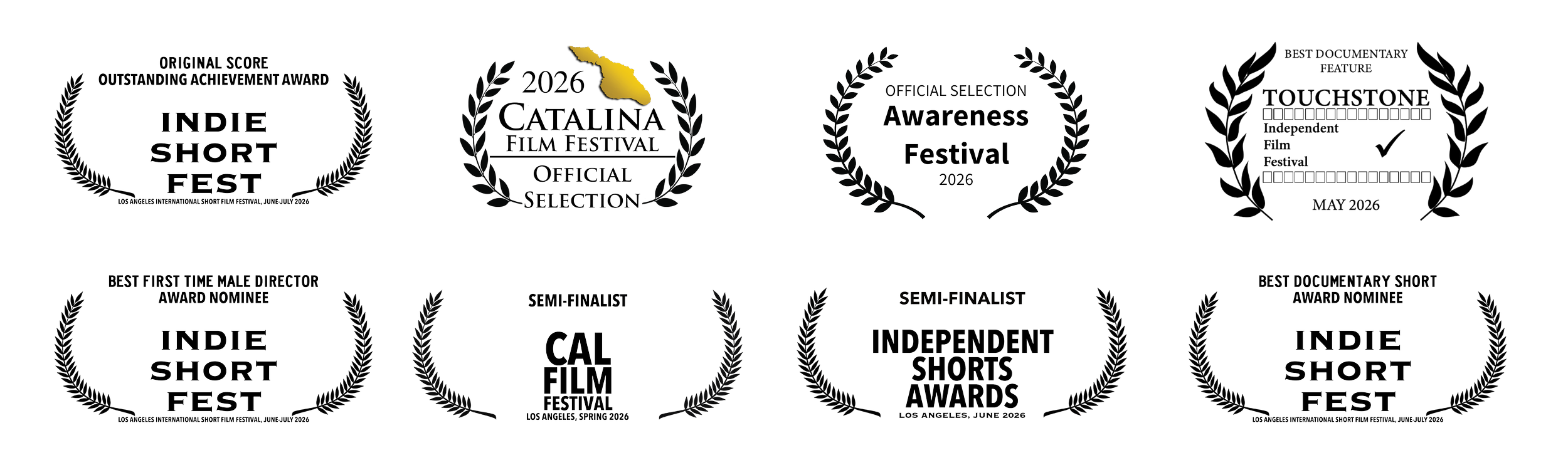 Ordinary Greatness Festival Awards, Nominations, and Selections.