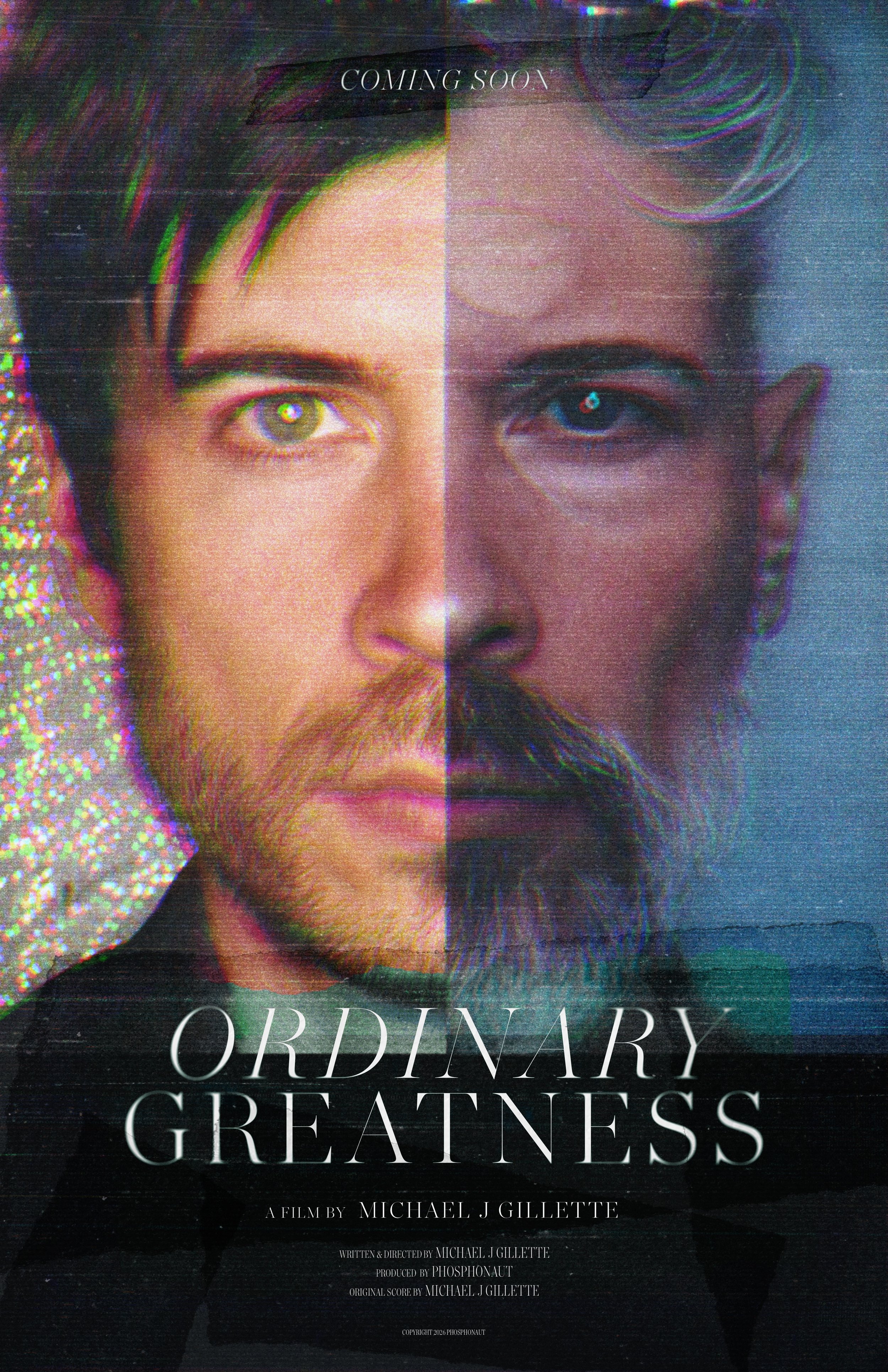 Poster of the documentary film titled "Ordinary Greatness" by Michael J Gillette