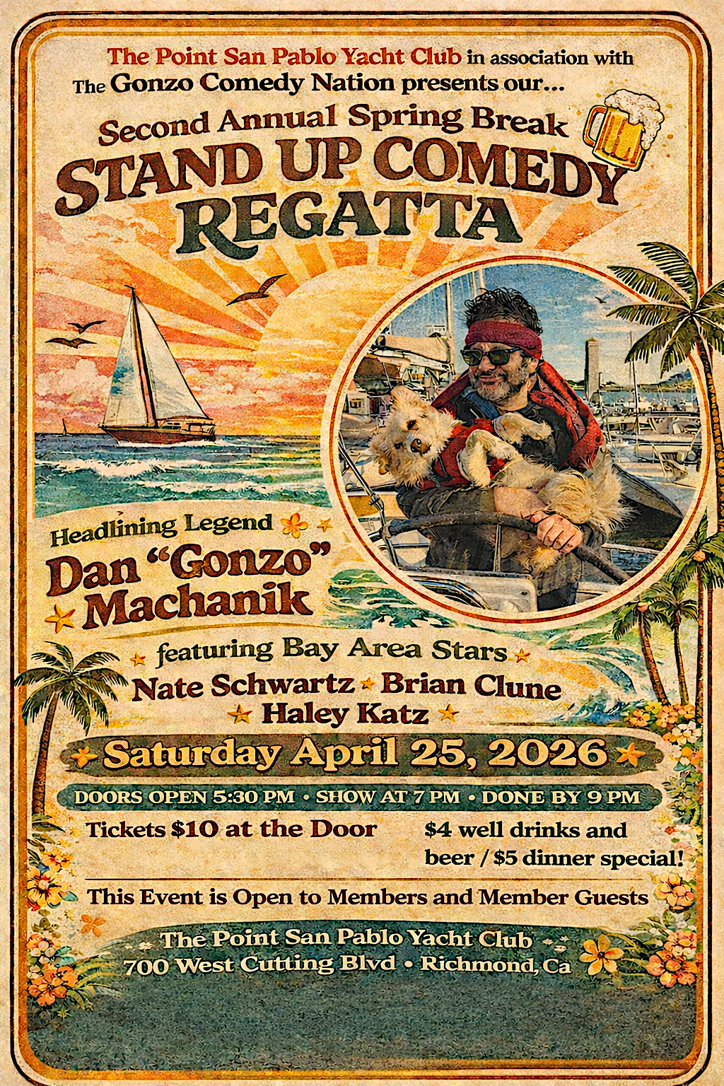  Headlining 'The Stand Up Comedy Regatta" 