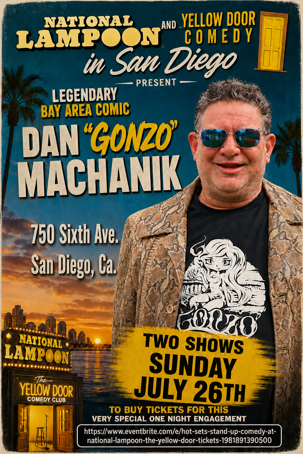 Gonzo Comedy Nation Returns for Two Shows to National Lampoon's Yellow Door Comedy Club During Comic-Con 2026