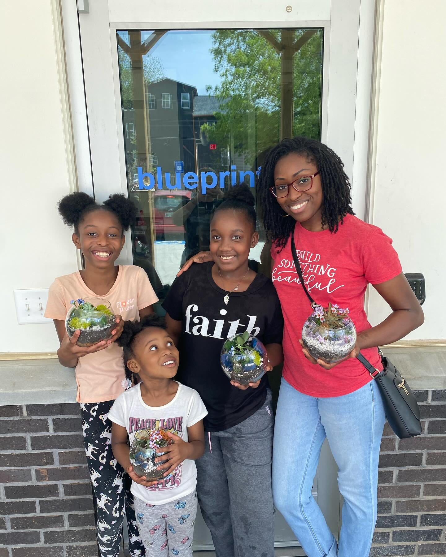 We had so much fun building our own terrariums today! Thank you @planthouseatl for the best Saturday!! #communityevents #terarriumsuculent #atlantamentoring