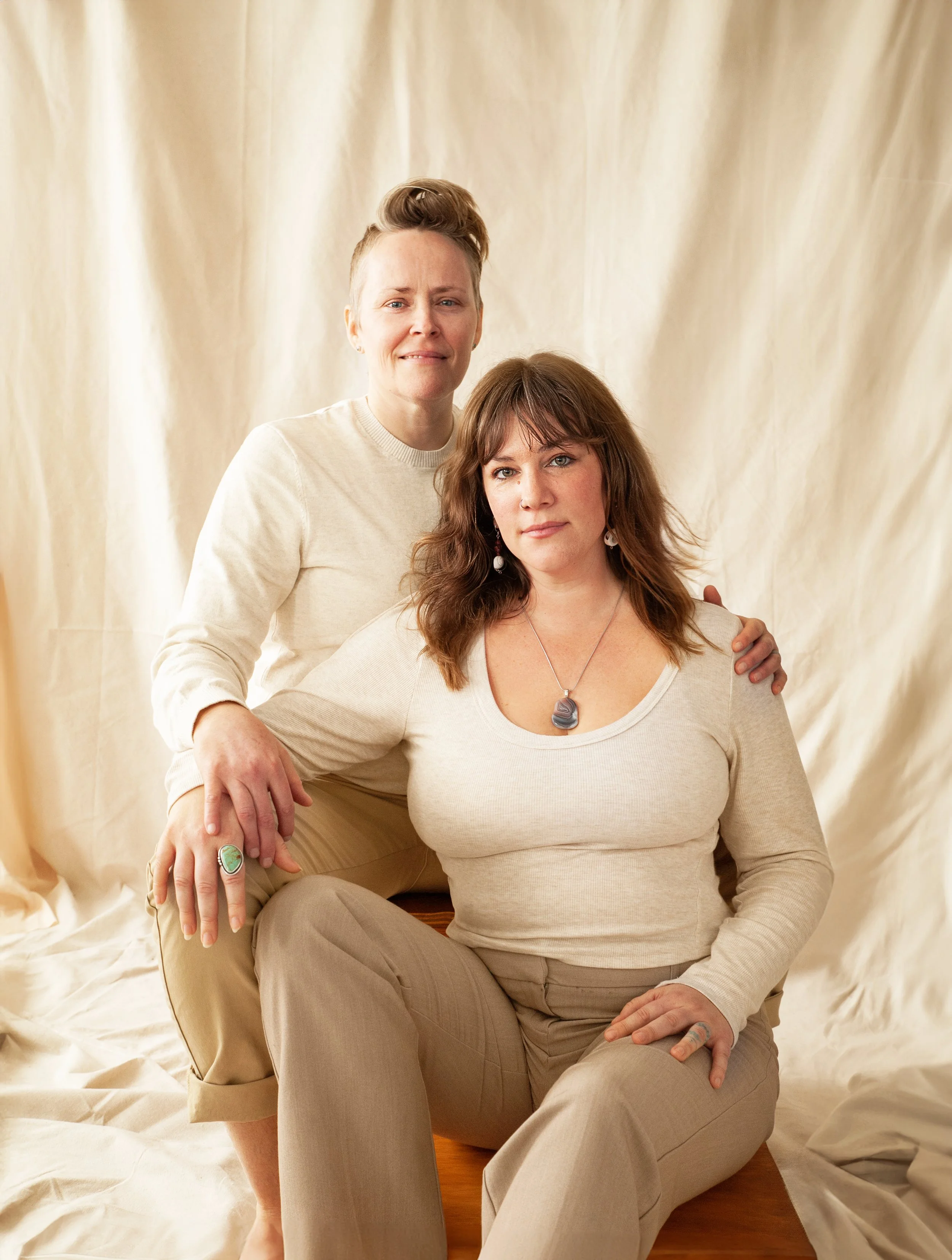 Mother Portrait, neutral colors