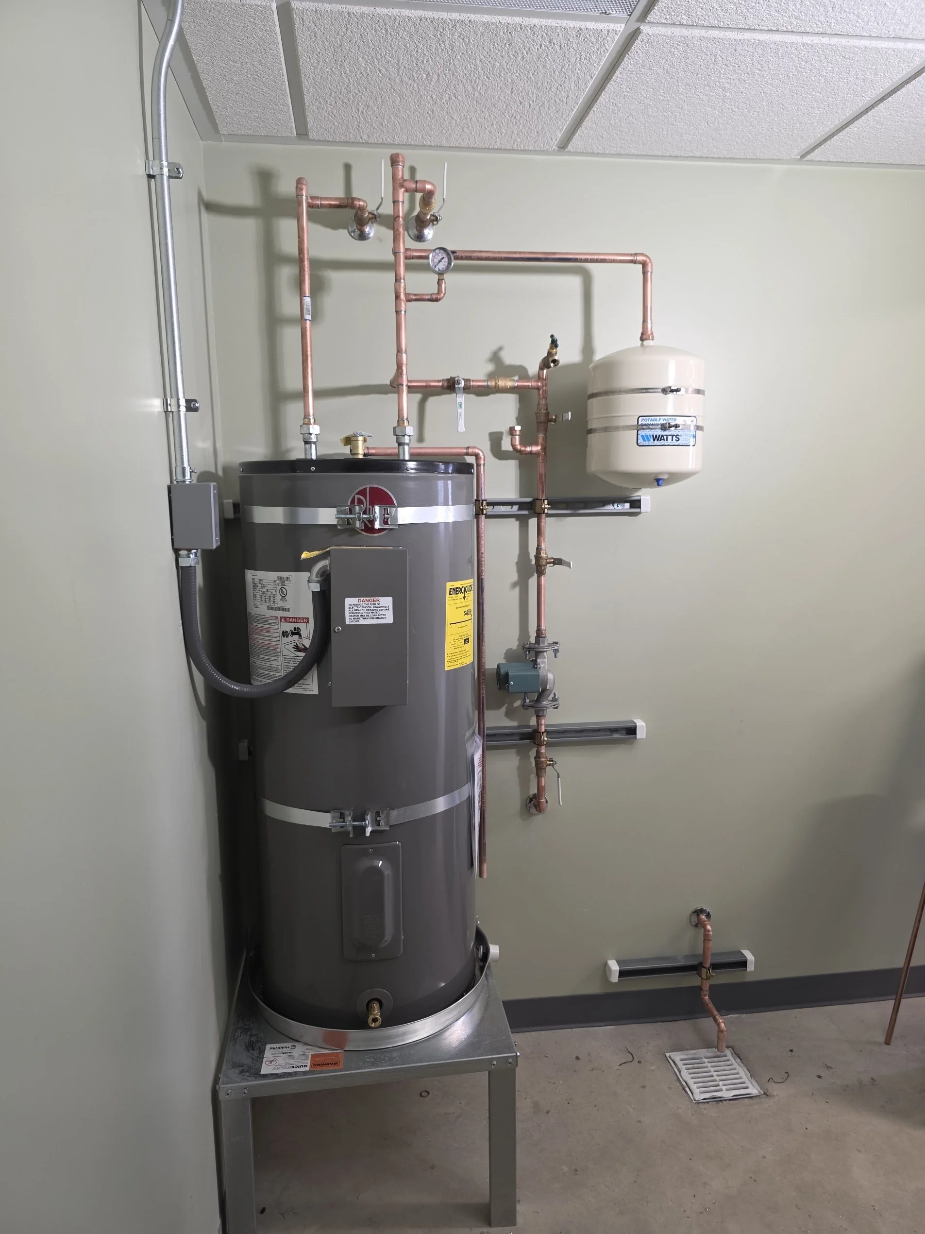 Residential water heater installation in Orange County, California