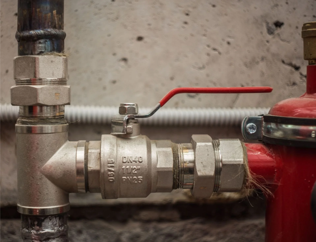 Residential main water shut-off valve in Orange County, California
