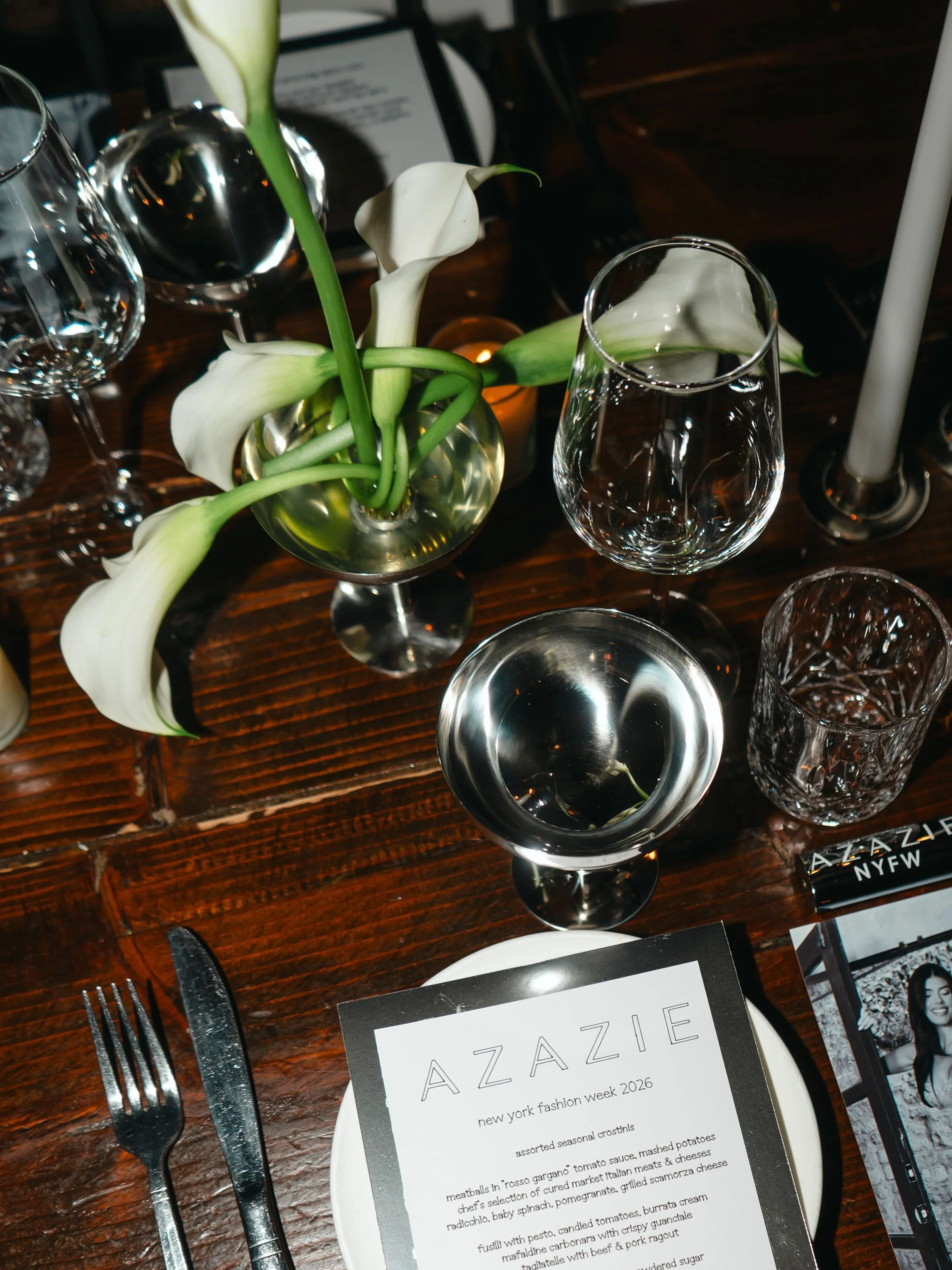 Details and outfits from the @azazieofficial NYFW dinner party✨