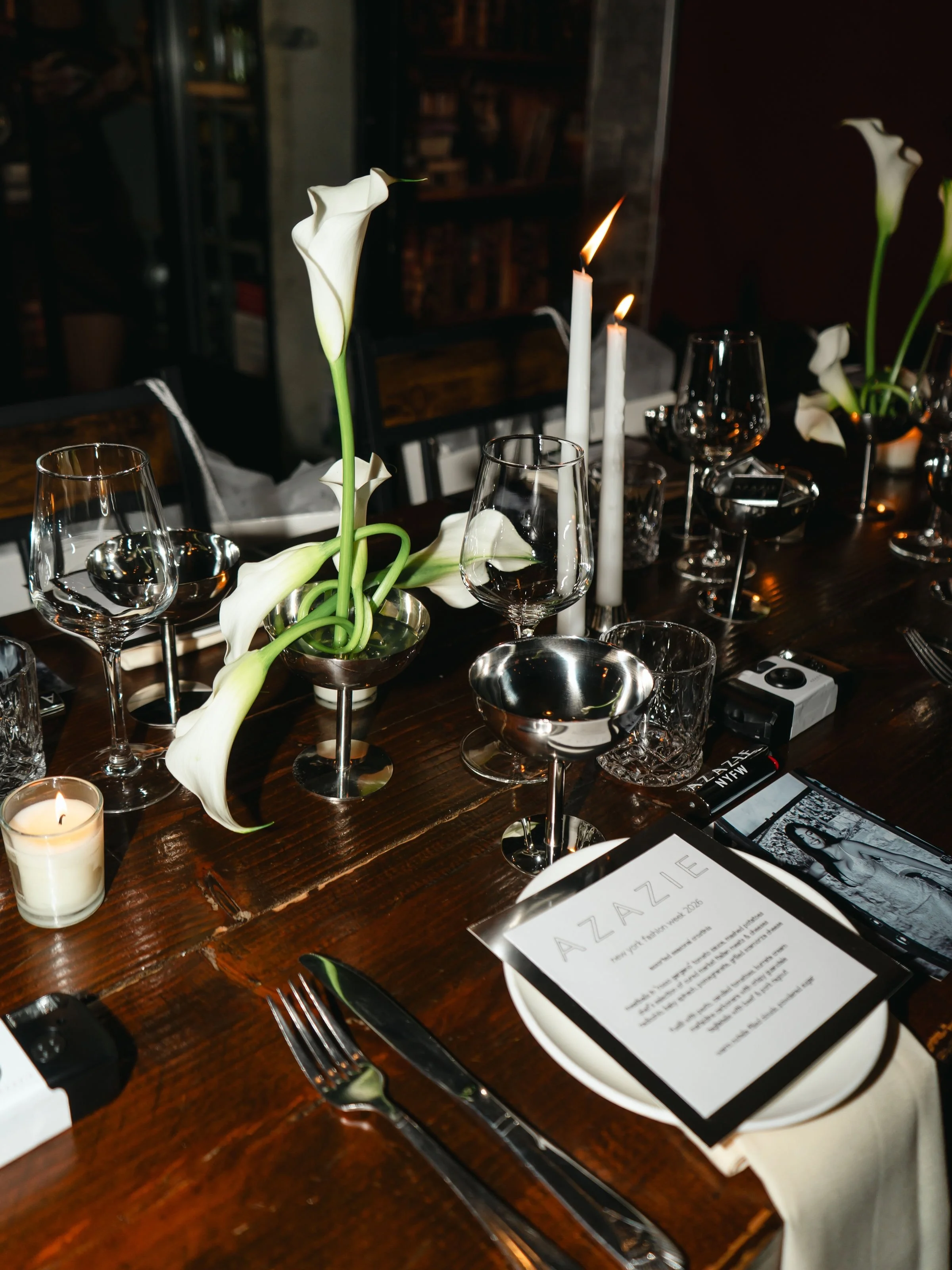 NYFW dinner party diaries with @azazieofficial 🤍