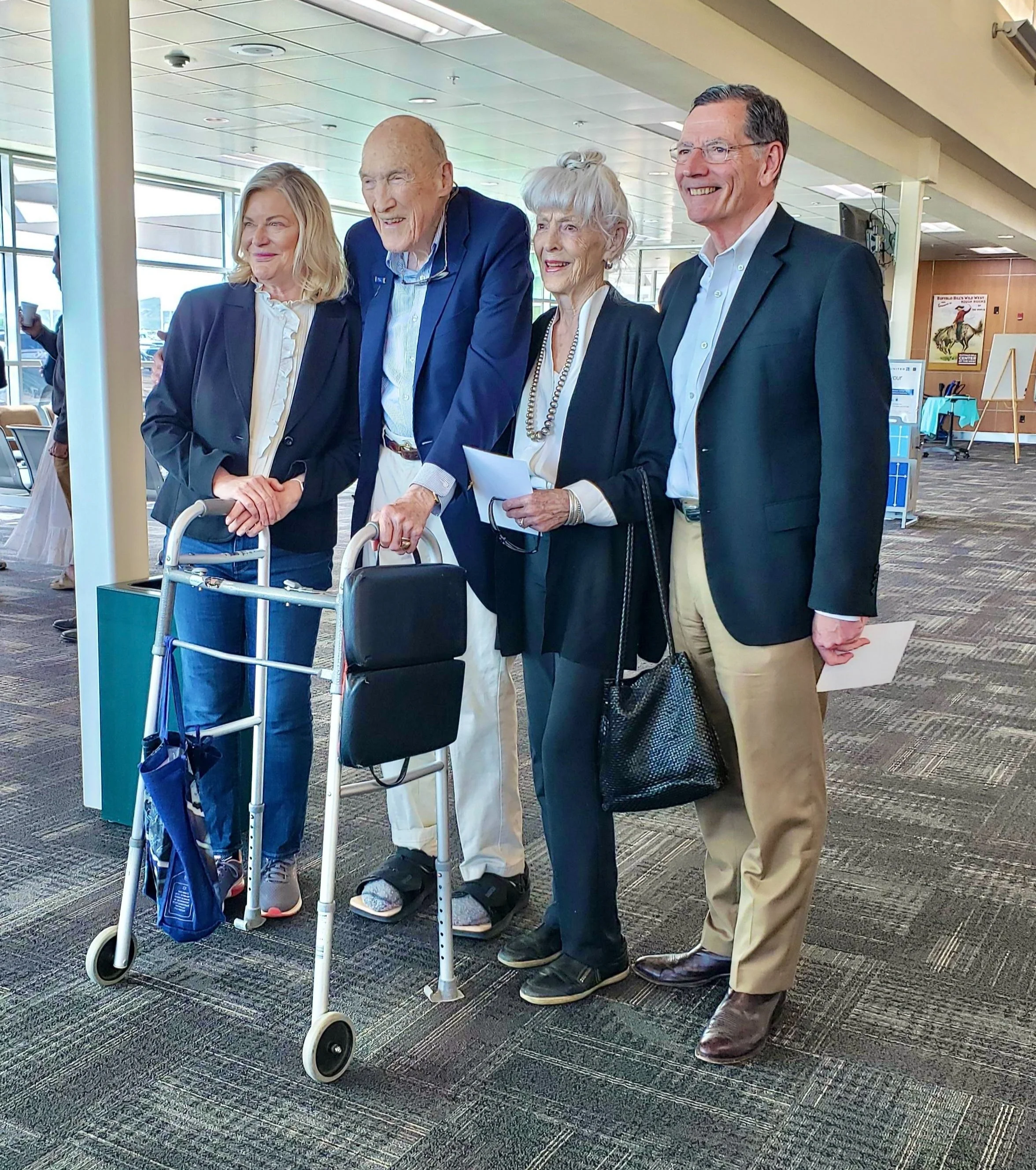 US Senator Cynthia Lummis, Former US Senator "The Honorable Al Simpson" and Wife, Ann, US Senator John Barrasso