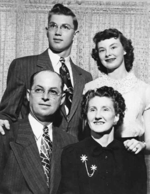 Francis Goates with his wife and children, date unknown