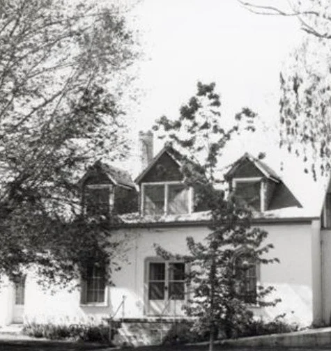 Photo of the Lehi Ward Relief Society Hall-still standing on the corner of Main and 2nd  West, date unknown.