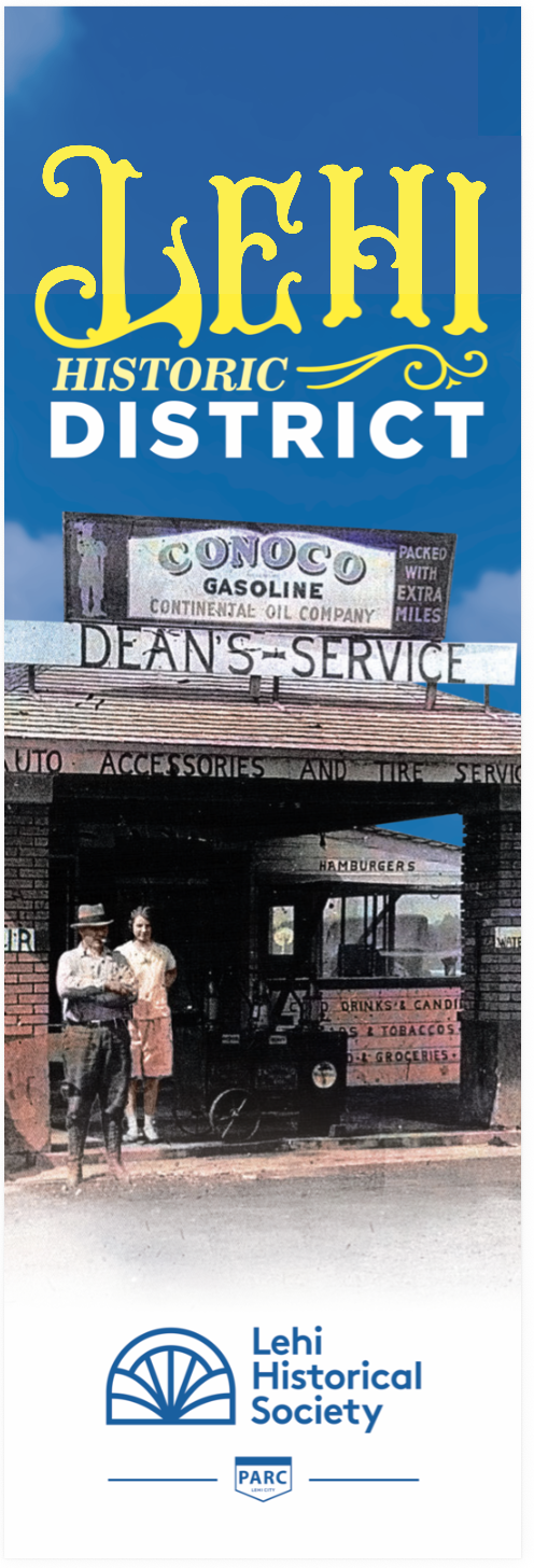 Dean's Service Station was located at the "forks-in-the-road" area, or where Main Street and State Street meet, in east Lehi.