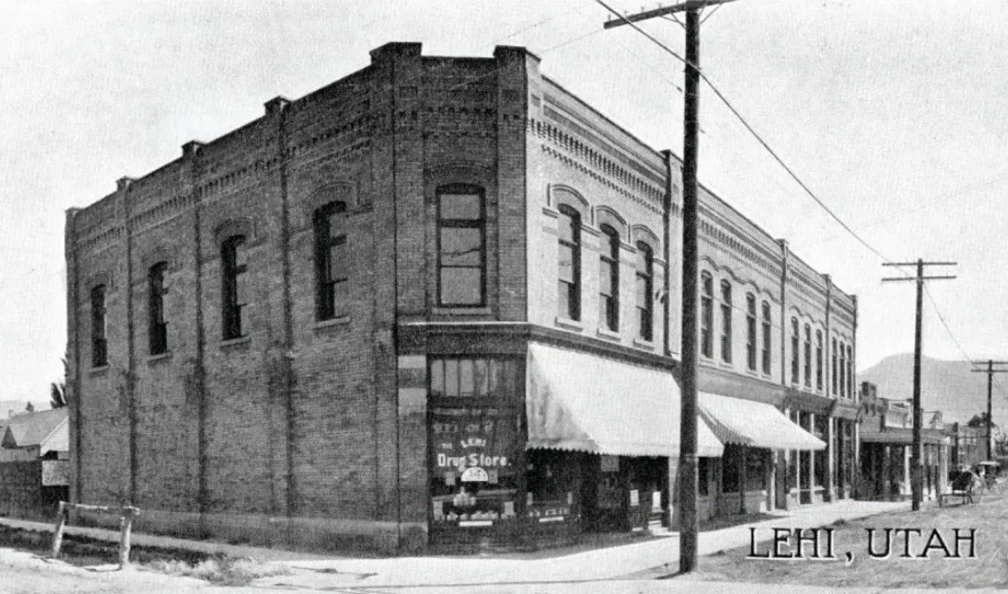 Lehi Main Street and 100 E, date unknown.