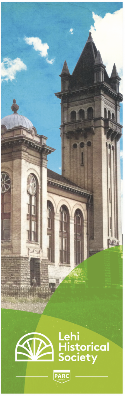 Lehi Tabernacle at 2nd and Center from Broadbent Collection. ArchivEra #022800