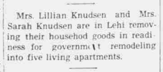 March 25th, 1943 The Lehi Free Press Newspaper Clipping