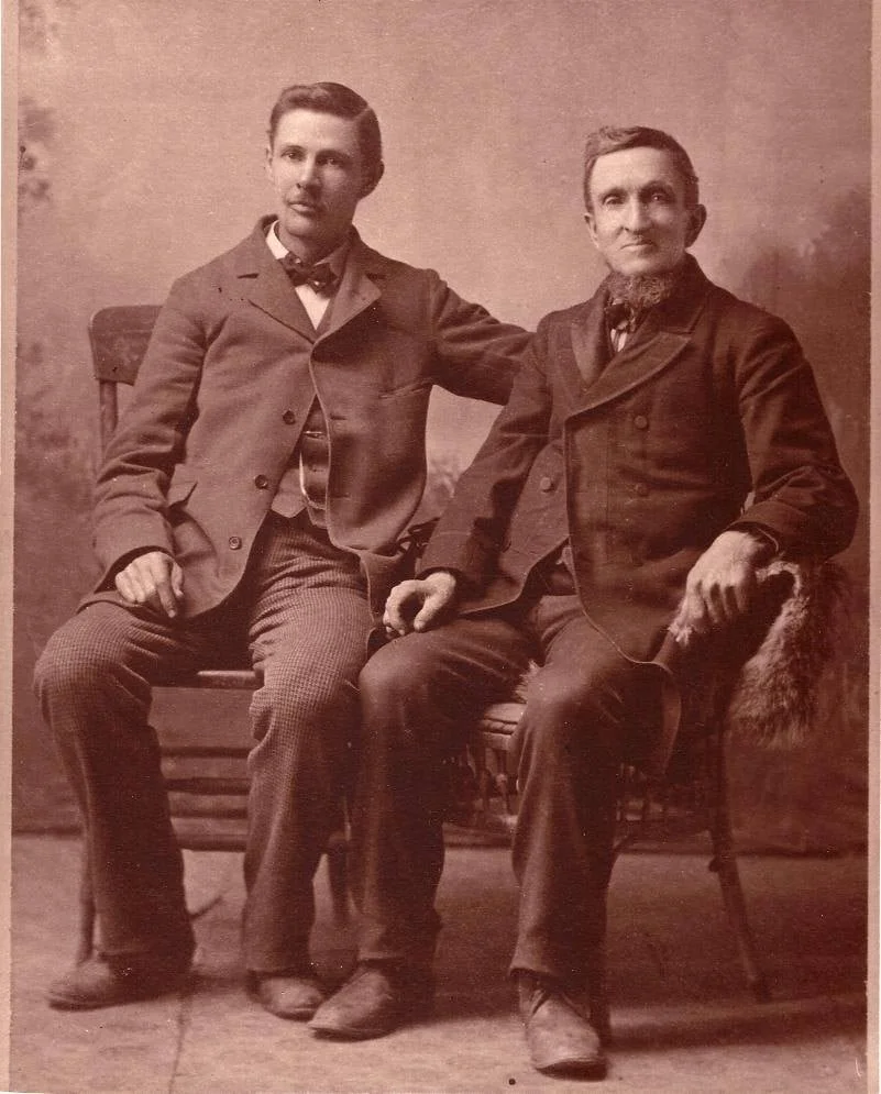 Joseph Samuel Broadbent and his father Joseph Lees Broadbent. Date Unknown.