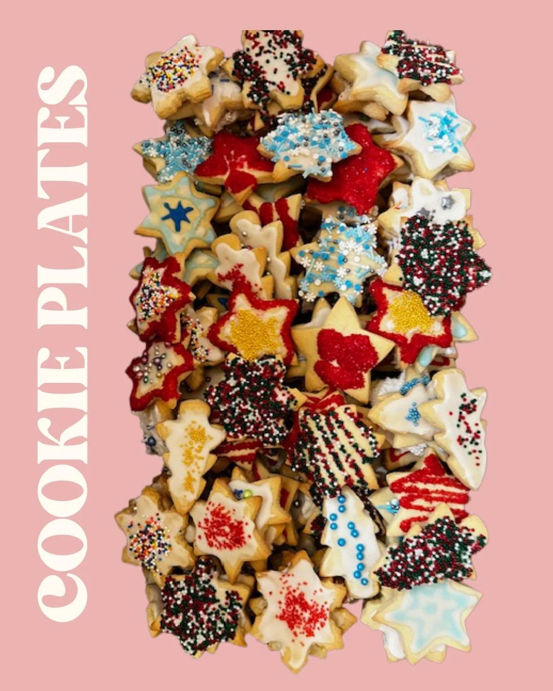 A Christmas Miracle -- we still have cookie plates! And you'll be able to buy them in the caf&eacute; tomorrow. $15 gets you a plate of assorted goodies, from sugar cookies and shortbread to gingerbread, crinkle cookies and if you're lucky, amartetti