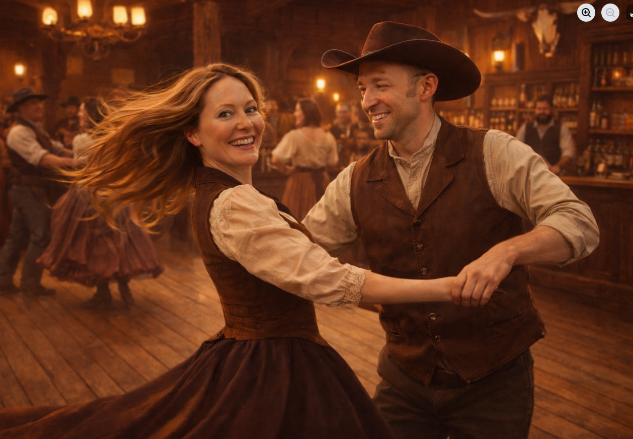 Social Ballroom Dance and Beginner Country Two-Step Lesson