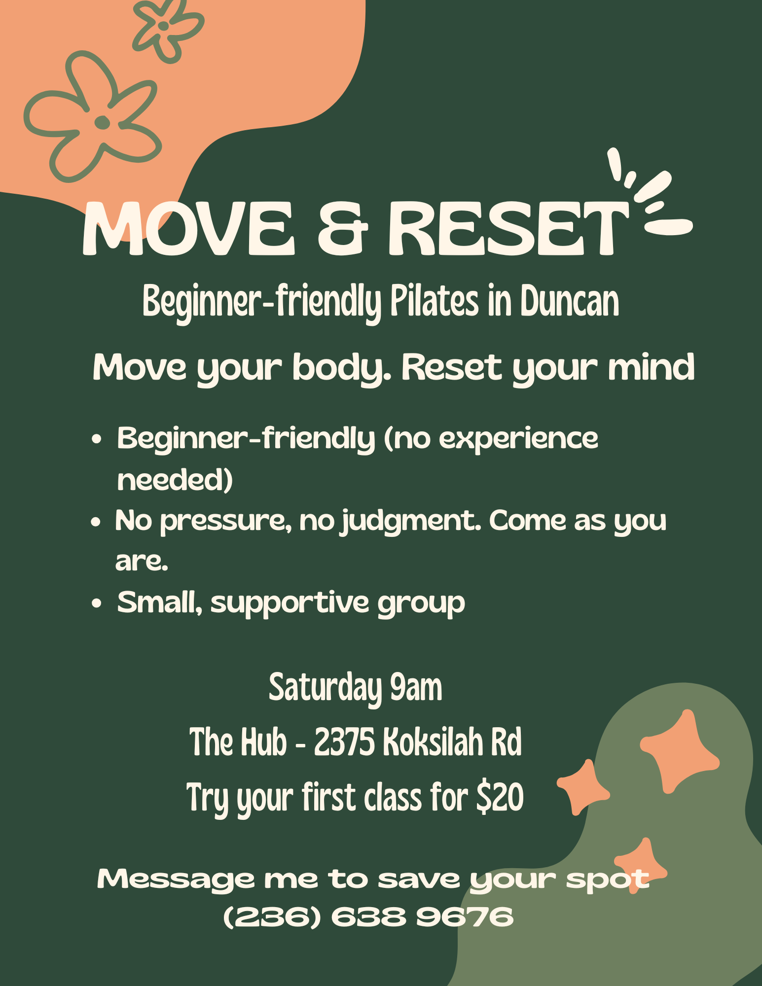 Move &amp; Reset - Beginner pilates