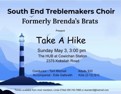 Southend Treblemakers Choir Presents: Take A Hike