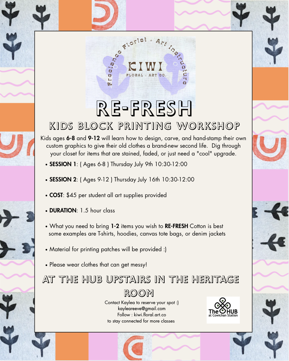 RE-FRESH Kids Block Printing Workshop