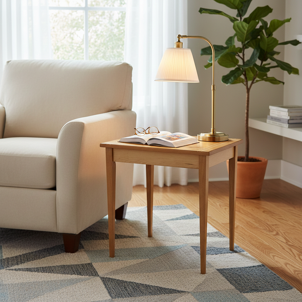 Maple Inlay End Table