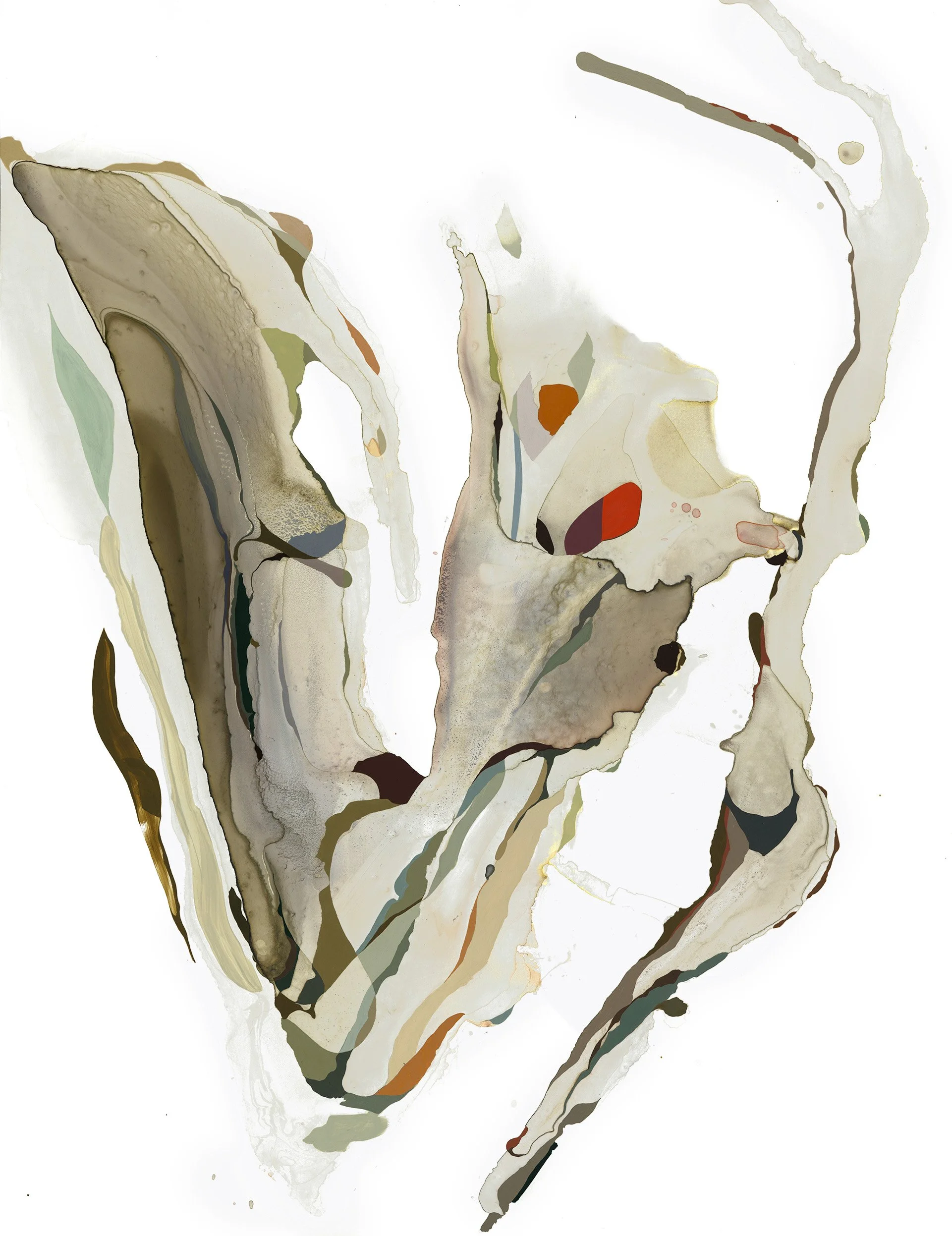 Filament, 20 x 26 inches, Watercolor, gouache, and acrylic ink on paper, Available