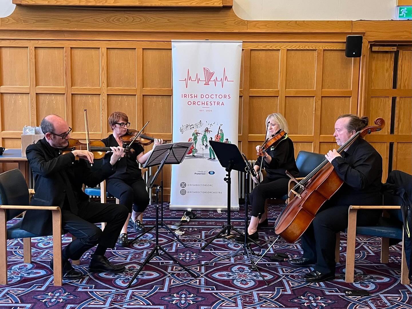 Some of our IDO players keeping busy between sessions performing at a recent Queen&rsquo;s University Belfast medical class reunion