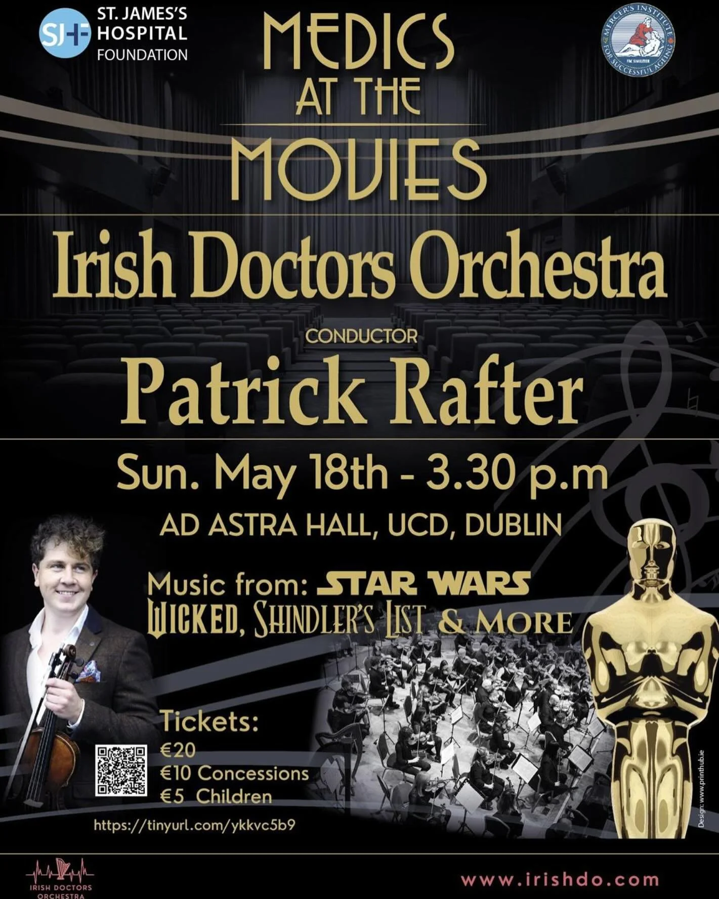 We are delighted to be playing a SECOND concert this IDO season, we can&rsquo;t wait to see even more of you at Ad Astra hall on Sunday May 18th supporting the St James Hospital Foundation 🎶