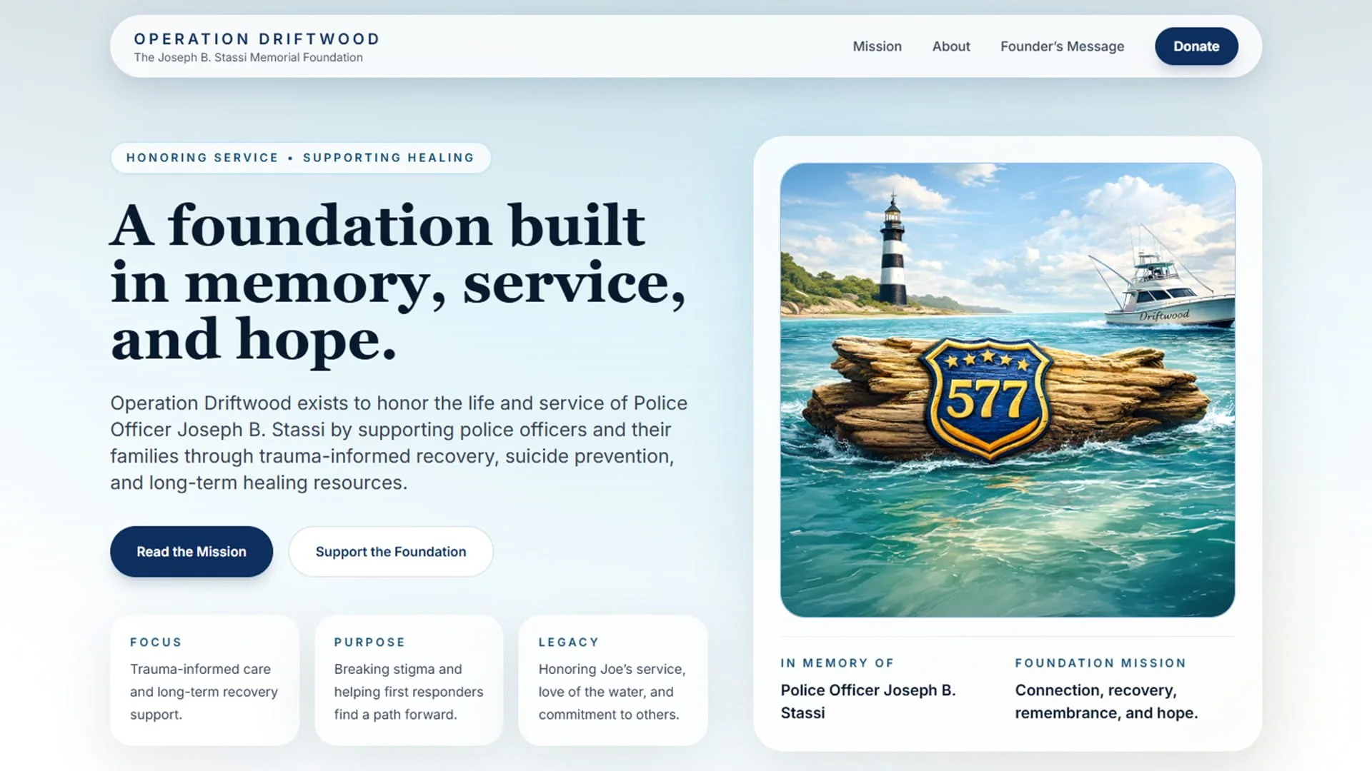 Operation Driftwood website