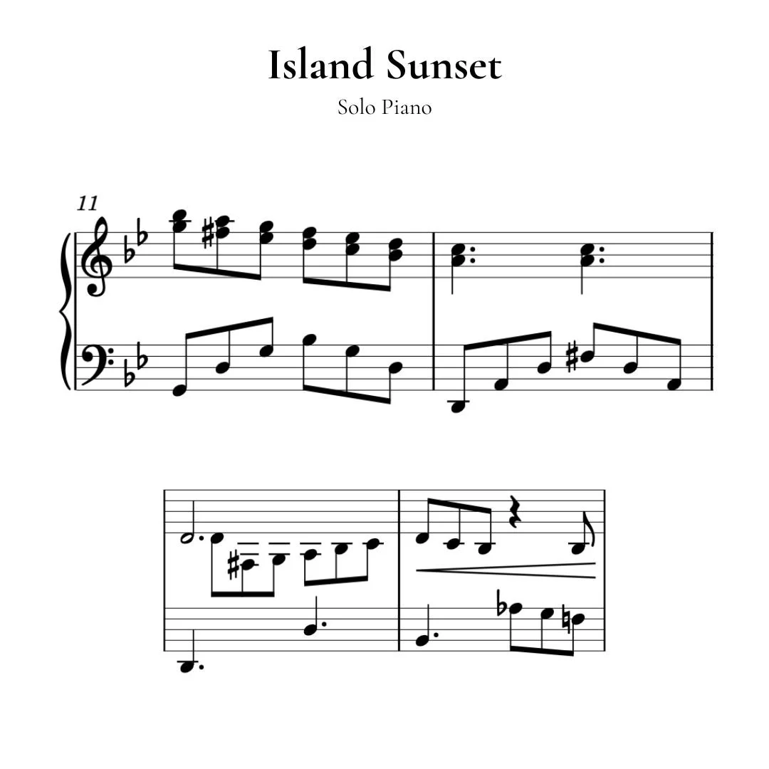 Island Sunset – Solo Piano