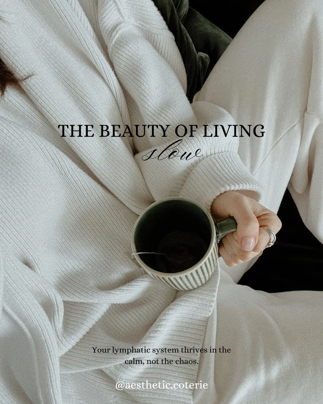 Living slow isn&rsquo;t about doing less &mdash; it&rsquo;s about giving your body space to function the way it&rsquo;s meant to.
Your lymphatic system doesn&rsquo;t thrive in hustle mode. It thrives when you breathe deeply, move intentionally, and c