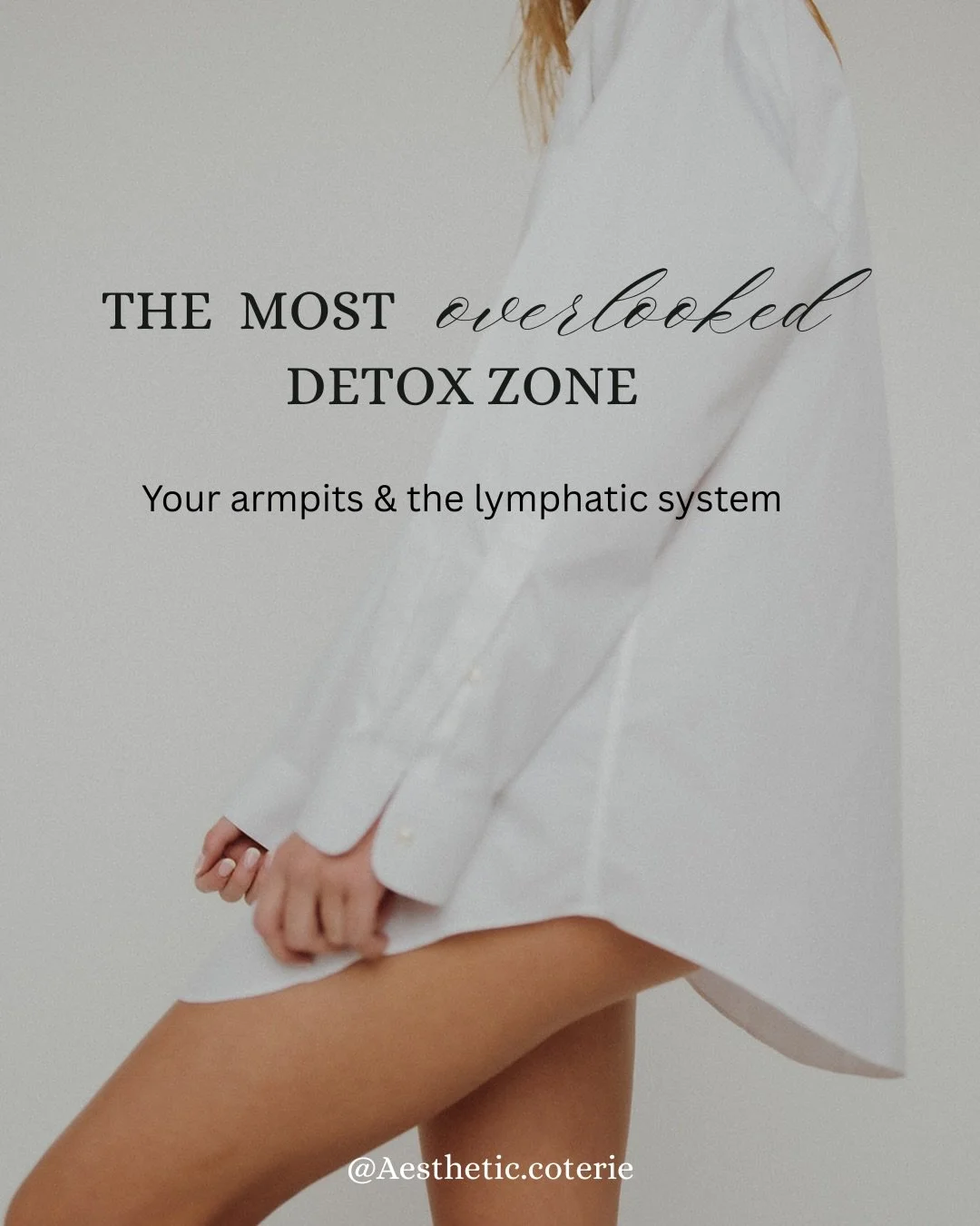 The most overlooked detox zone is your armpits 🙆🏻&zwj;♀️

Your underarms house a dense network of lymph nodes that help filter fluid, waste, and immune byproducts. When this area becomes congested, it may show up as puffiness, tenderness, or a heav