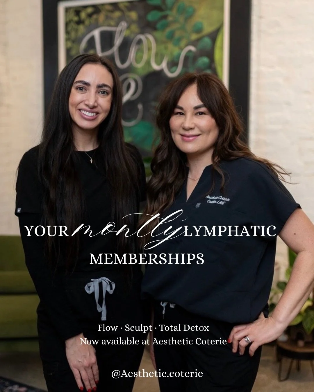 Consistency is where the transformation happens ✨

Introducing Aesthetic Coterie Memberships &mdash; three elevated ways to support your lymphatic system with intention, consistency, and care.

✨ Flow &mdash; your monthly lymphatic reset
✨ Sculpt &md