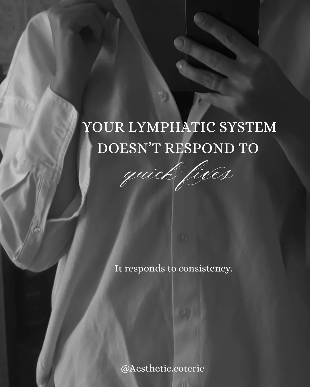 The biggest misconception about lymphatic drainage?

That you only need it when something feels off.

But your lymphatic system doesn&rsquo;t work on emergencies&mdash;
it works on rhythm.

You can&rsquo;t override daily inflammation, stress, and sta