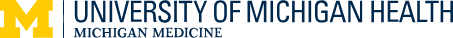 University of Michigan Health logo with text 'Michigan Medicine'