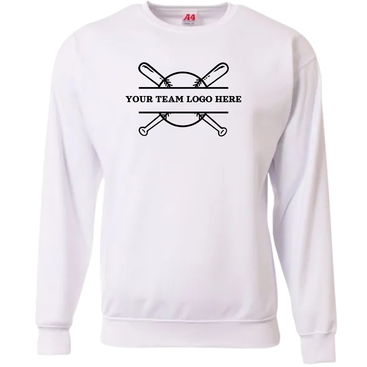 Sprint Fleece Crew Sweatshirt - White