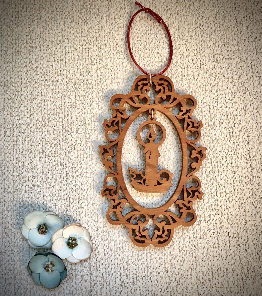 Cherry Candle Ornament