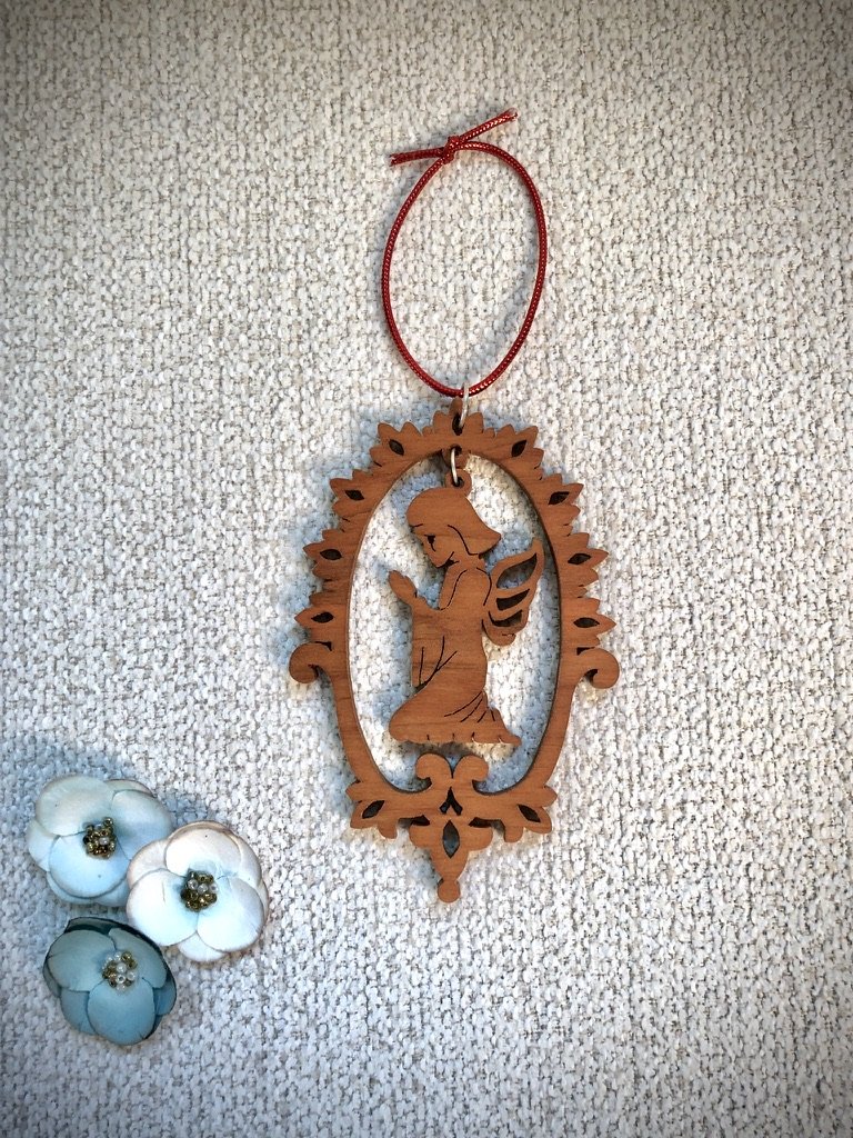 Cherry Angel Ornament