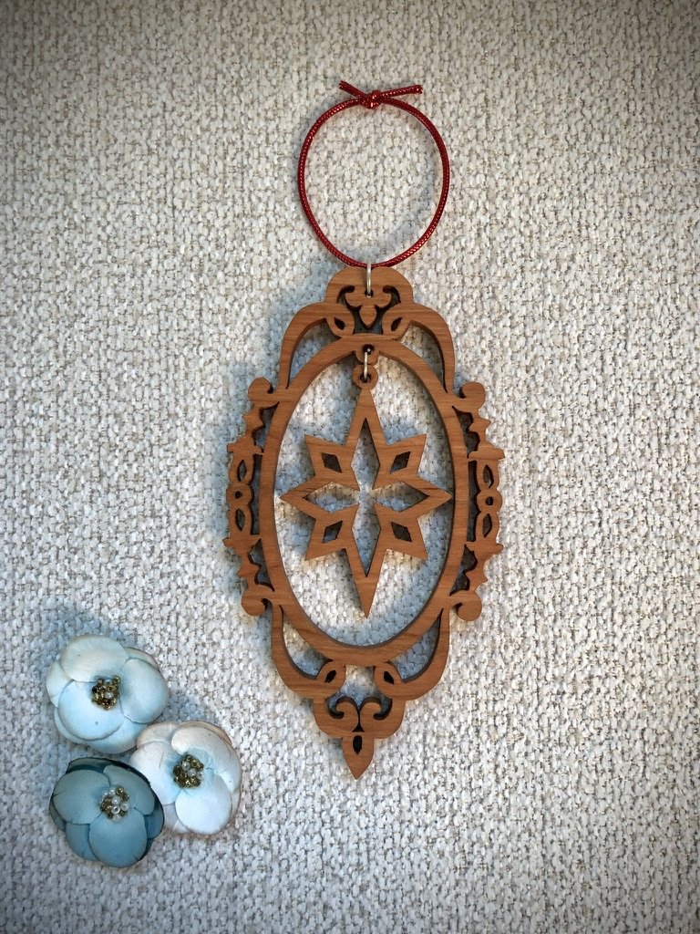 Cherry Star Ornament