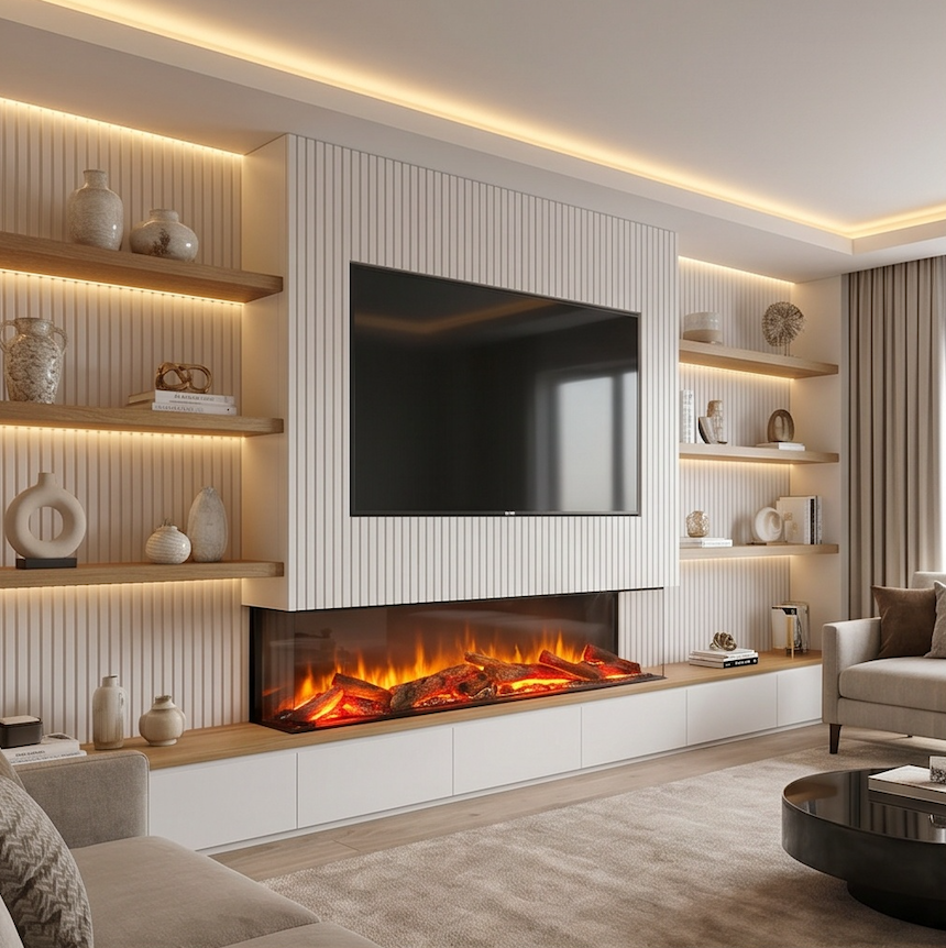 The Enya Flame Deep Format 3D Electric Fire