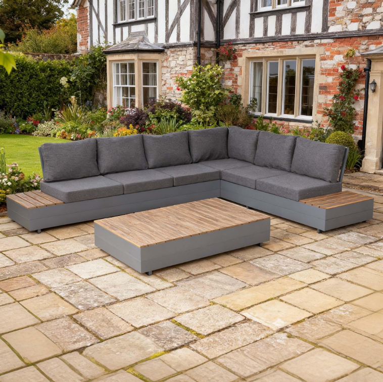 Apex Aluminium Garden Sofa Set with Coffee Table