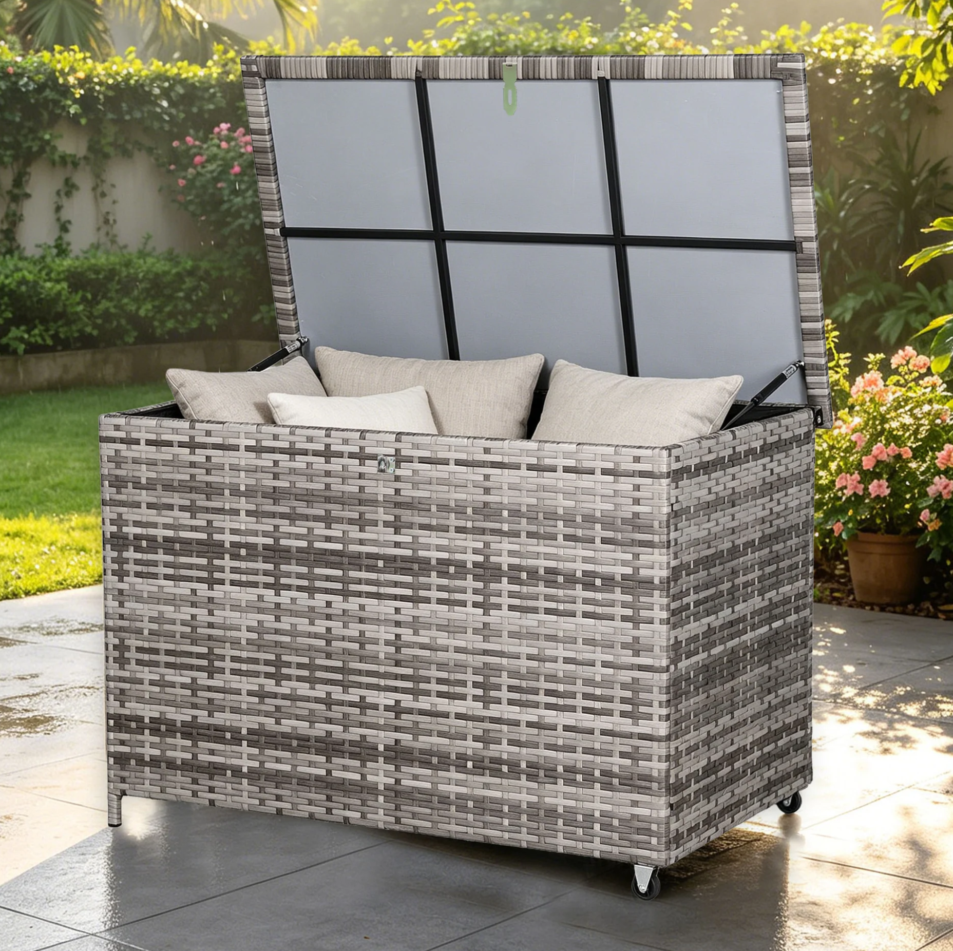 Outdoor Rattan Storage Box