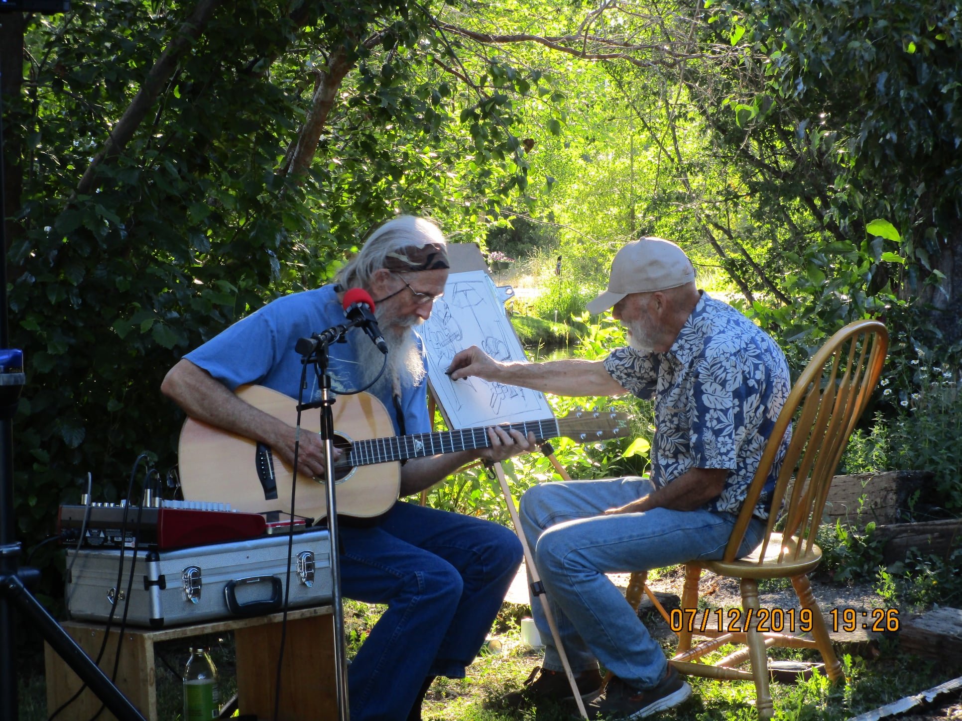 Hank solo at Sierra Valley Farmers Market