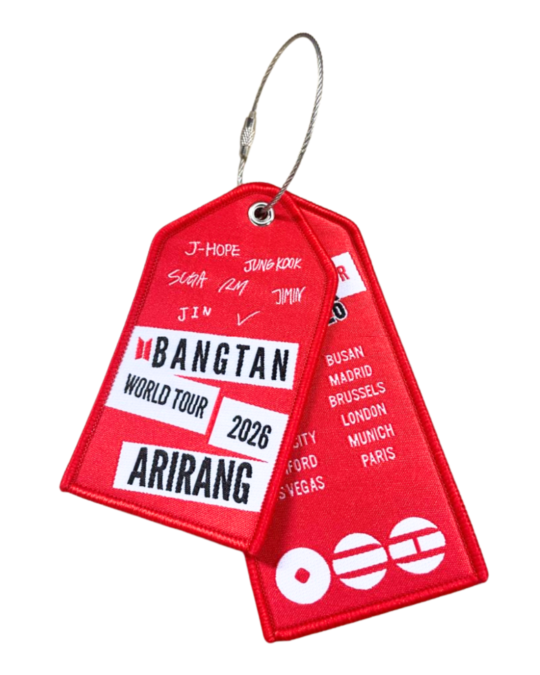 BTS Arirang World Tour Flight Tag