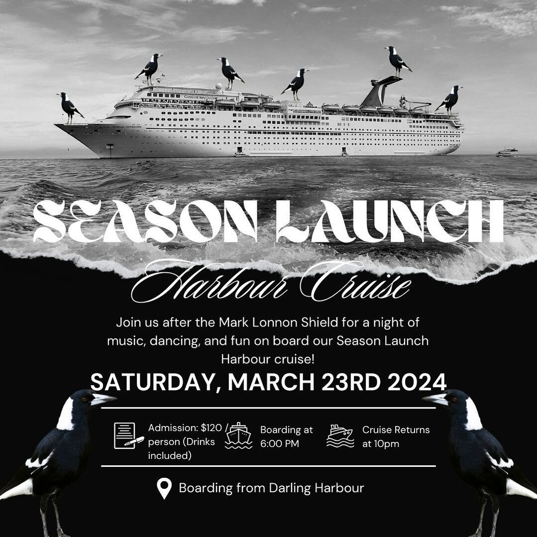 The season launch cruise is back! 

Keep an eye out for further details 👀